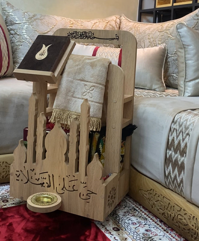 Porte-Coran et Tapis de Prière avec Roues Mobilart.ma