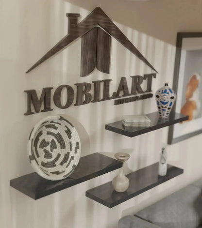 Pack 3 étagères marbré Mobilart.ma