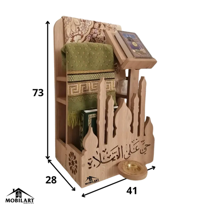 Porte-Coran et Tapis de Prière avec Roues Mobilart.ma