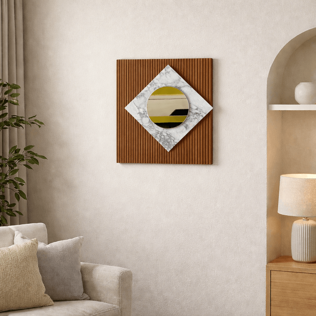 Cache tableau électrique en Bois - moderne miroir
