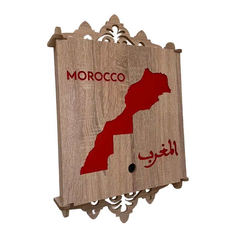 Cache tableau électrique en Bois Claire - maroc Mobilart.ma