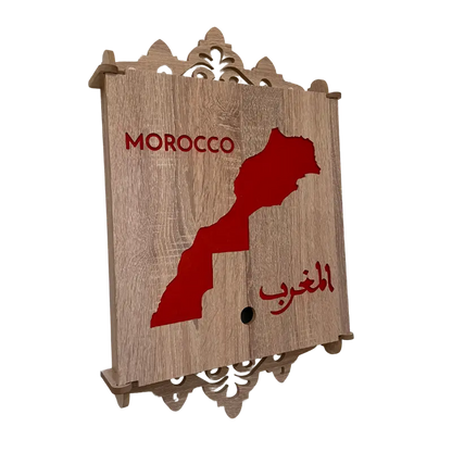 Cache tableau électrique en Bois Claire - maroc Mobilart.ma