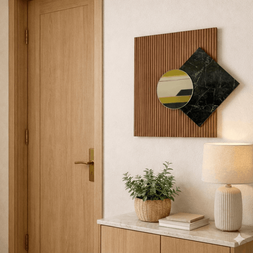 Cache tableau électrique en Bois - moderne miroir