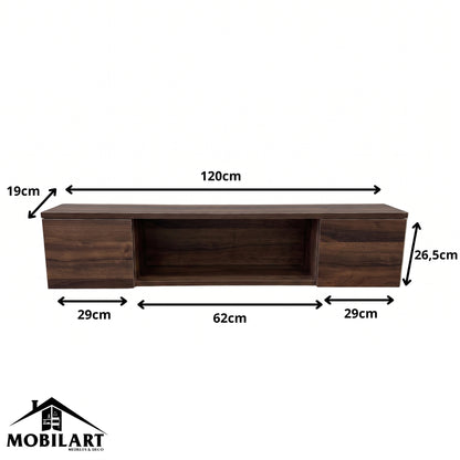 Meuble TV Suspendu Design Moderne – 120cm