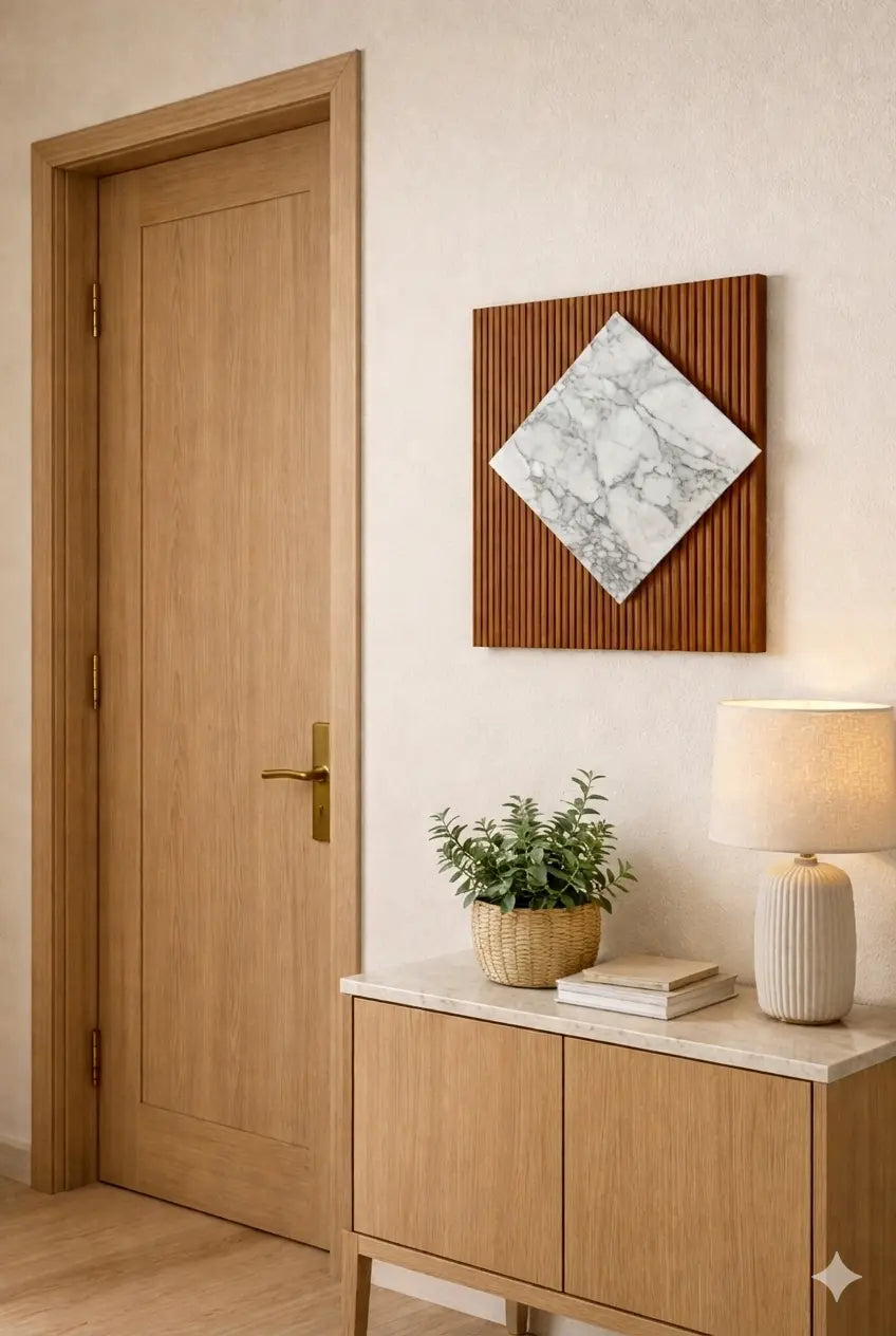 Cache tableau électrique en Bois - moderne