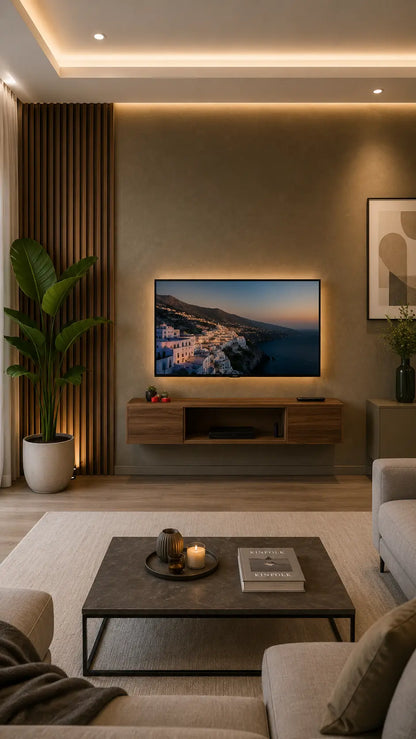 Meuble TV Suspendu Design Moderne – 120cm
