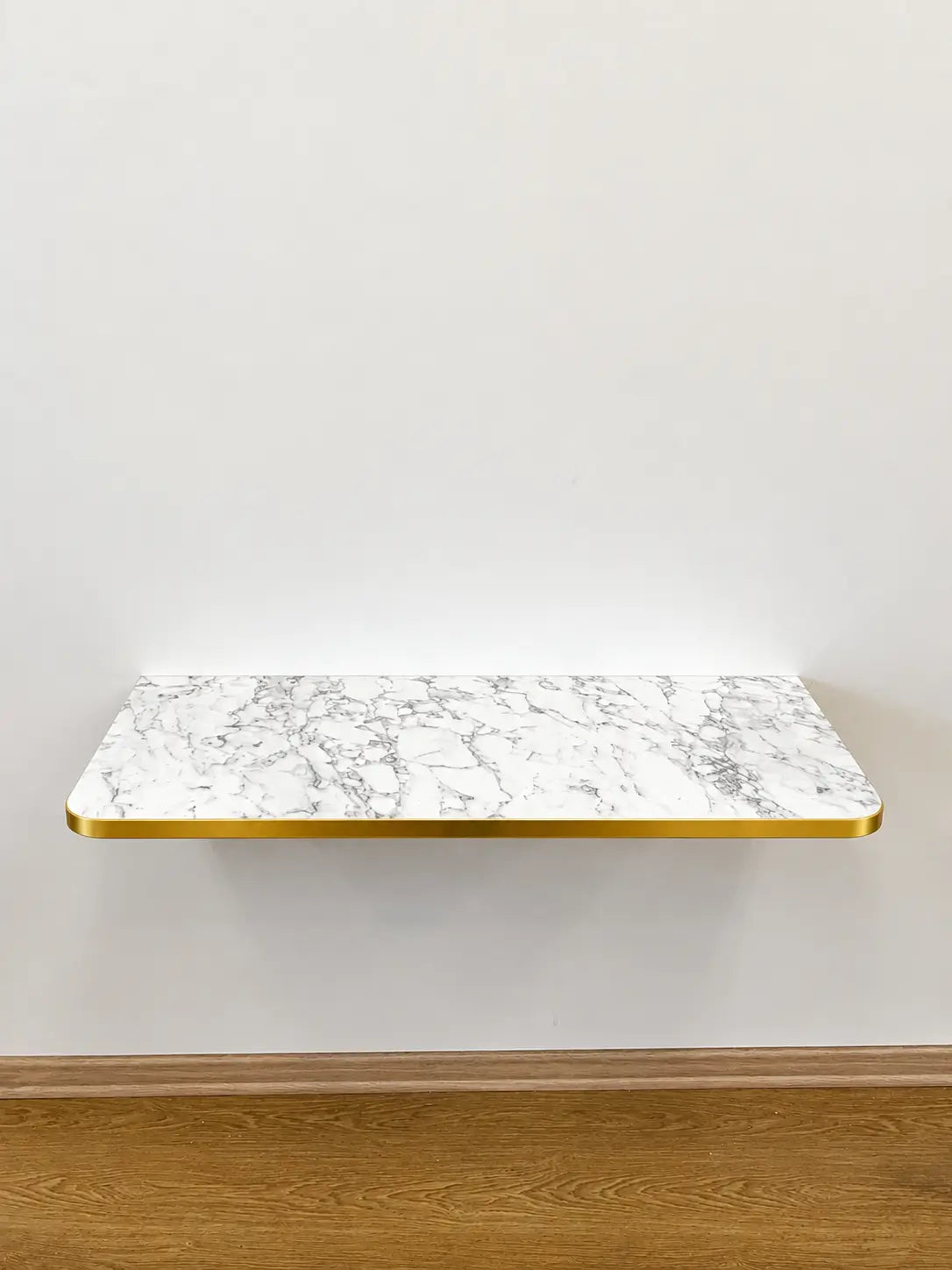 Table Murale Pliante Bords Arrondis