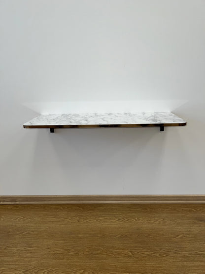 Table Murale Pliante Bords Arrondis
