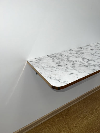 Table Murale Pliante Bords Arrondis