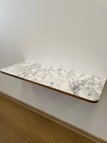 Table Murale Pliante Bords Arrondis