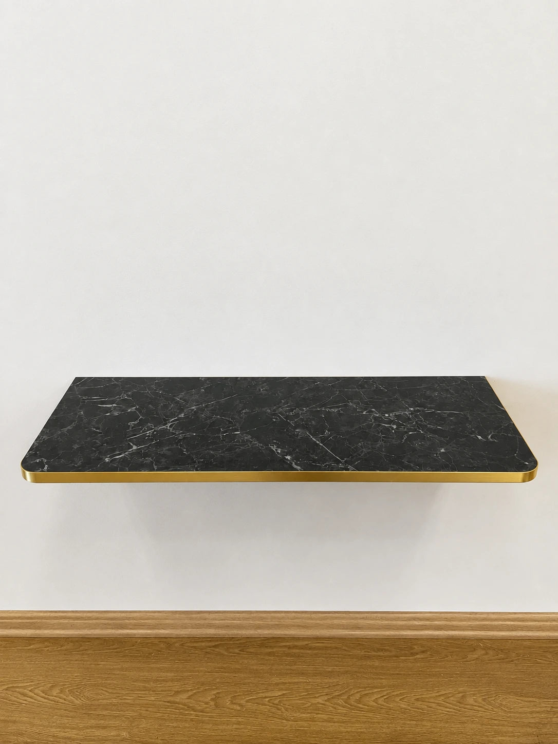 Table Murale Pliante Bords Arrondis