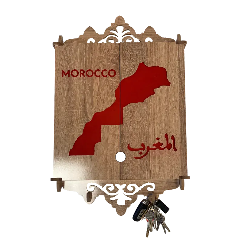 Cache tableau électrique en Bois Claire - maroc Mobilart.ma