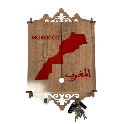 Cache tableau électrique en Bois Claire - maroc Mobilart.ma