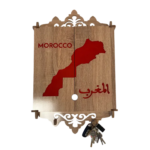 Cache tableau électrique en Bois Claire - maroc Mobilart.ma